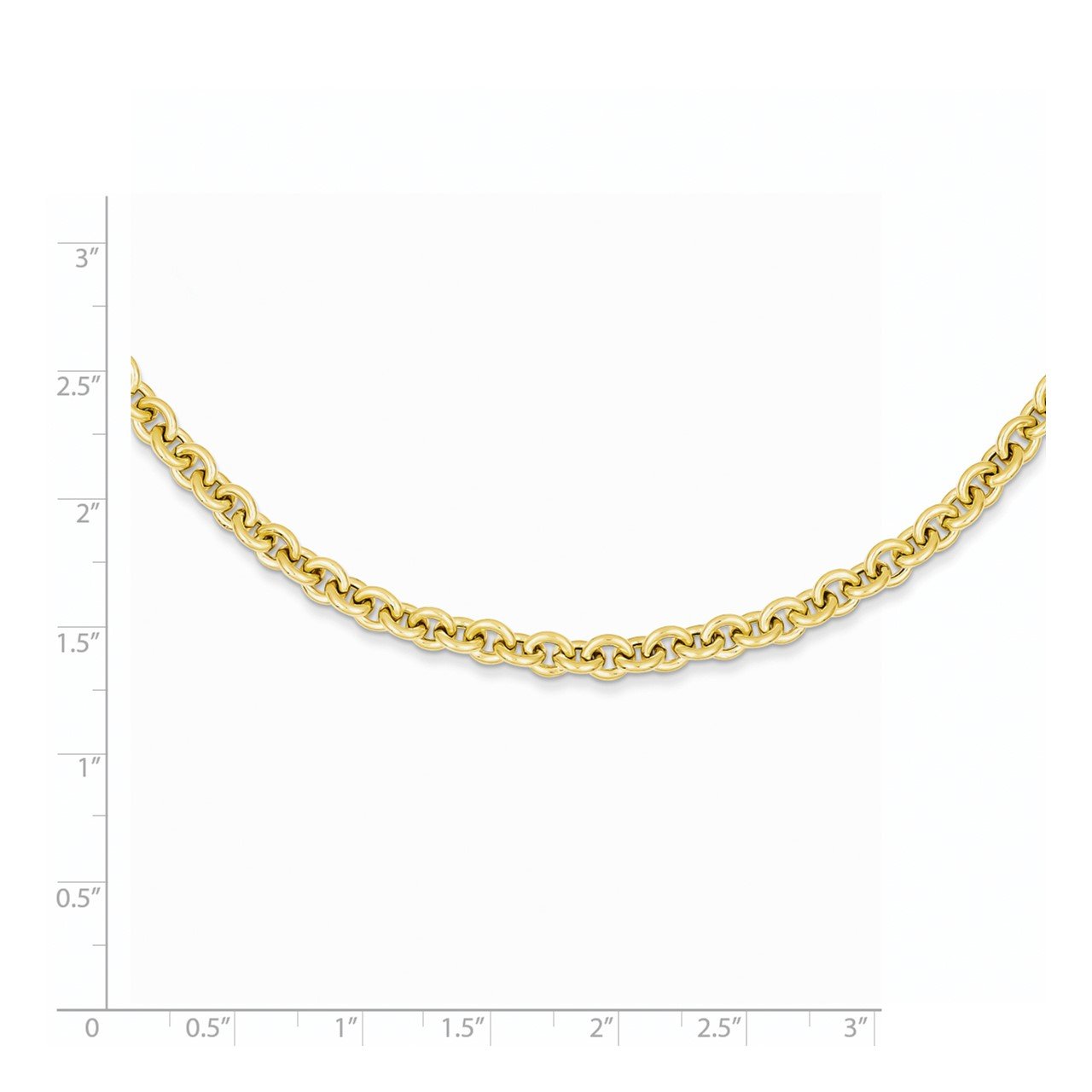 14k 18in 5mm Polished Fancy Rolo Link Necklace-1