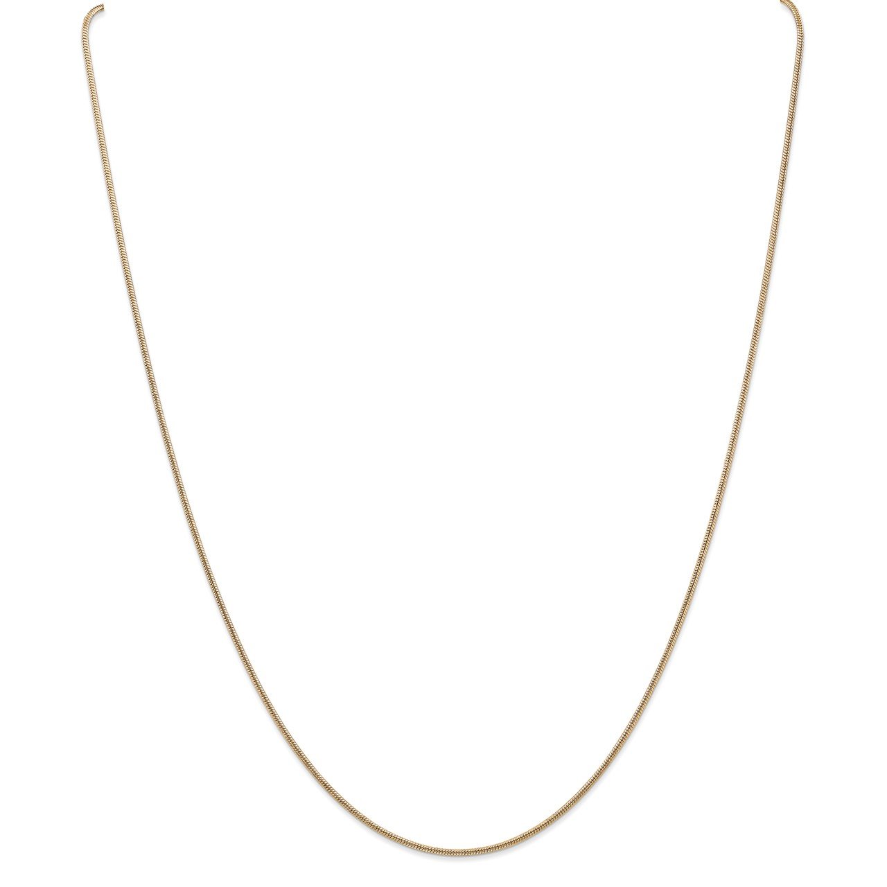 14k 1.4mm Round Snake Chain