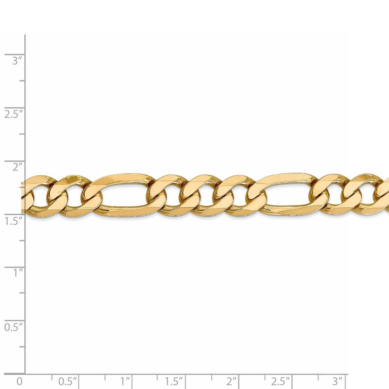 Leslie's 14K 10mm Flat Figaro Chain-4