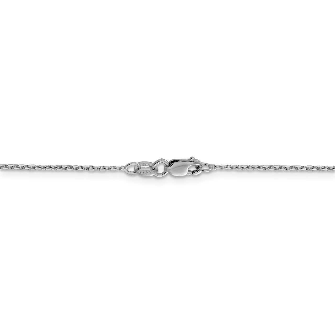 Leslie's 14K White Gold 1.25mm D/C Rolo Chain-3