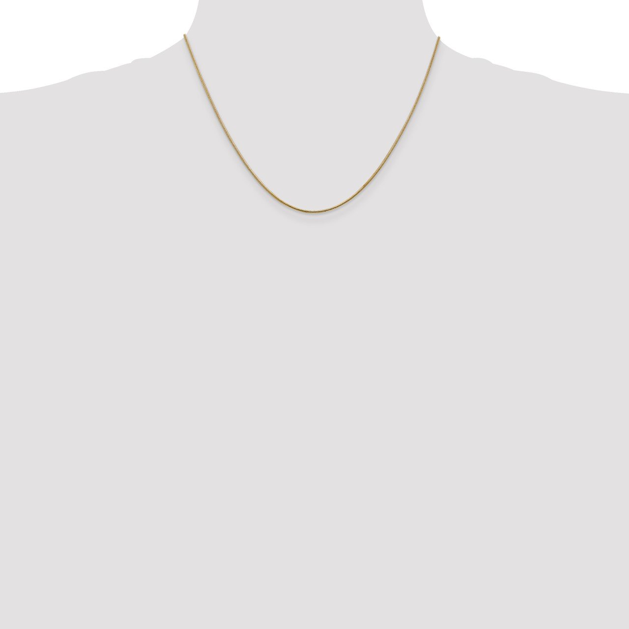 14k 1.1mm Round Snake Chain-1