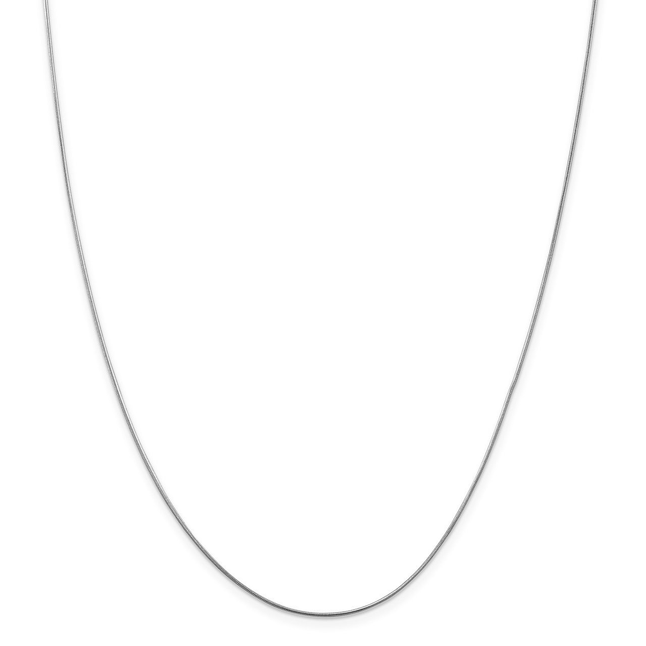 Leslie's 14K White Gold .8mm Round Snake Chain