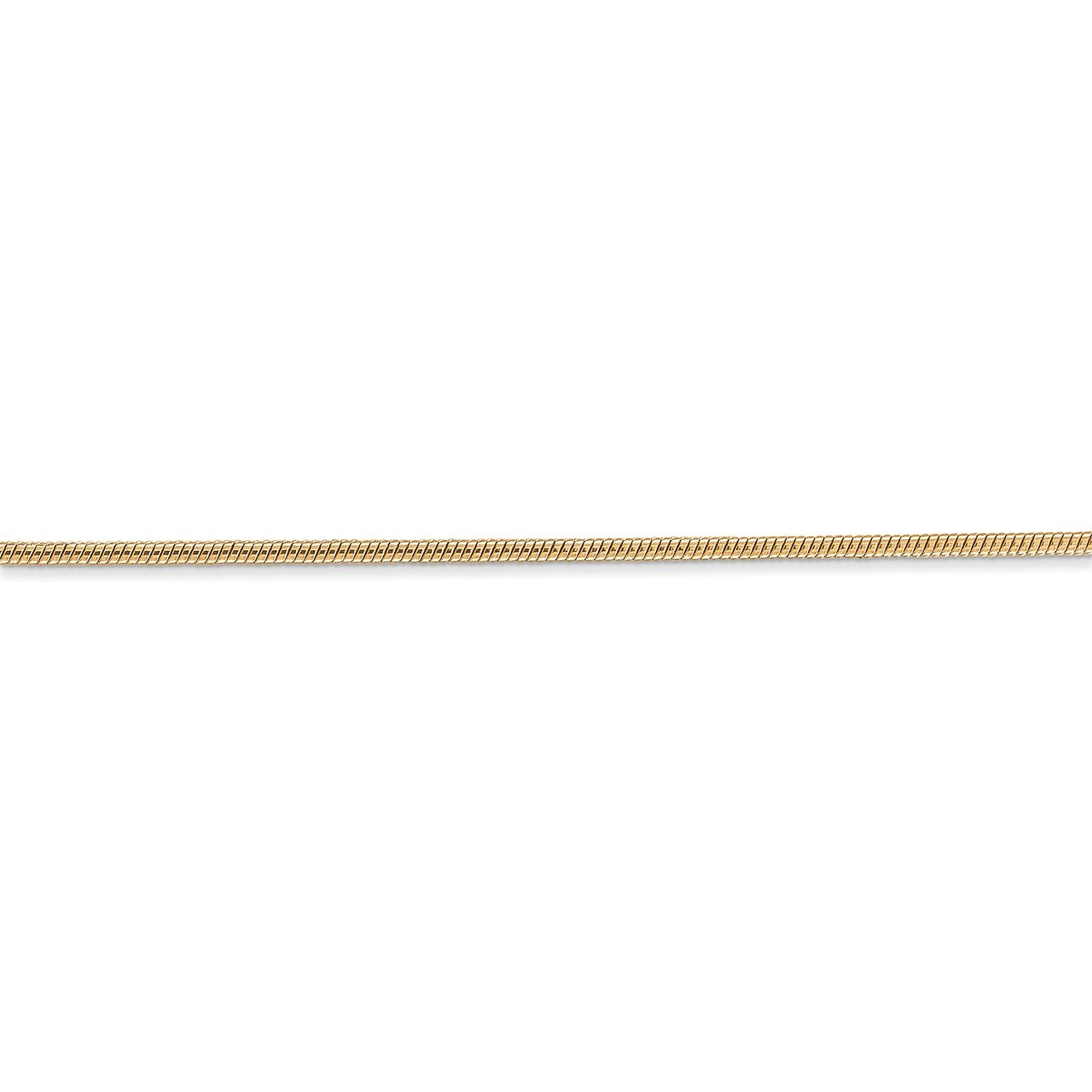 14k 1.4mm Round Snake Chain-2