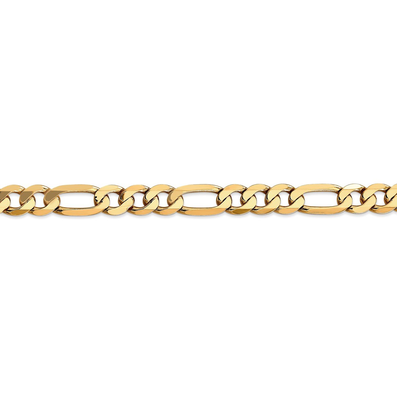 Leslie's 14K 7.5mm Flat Figaro Chain-2