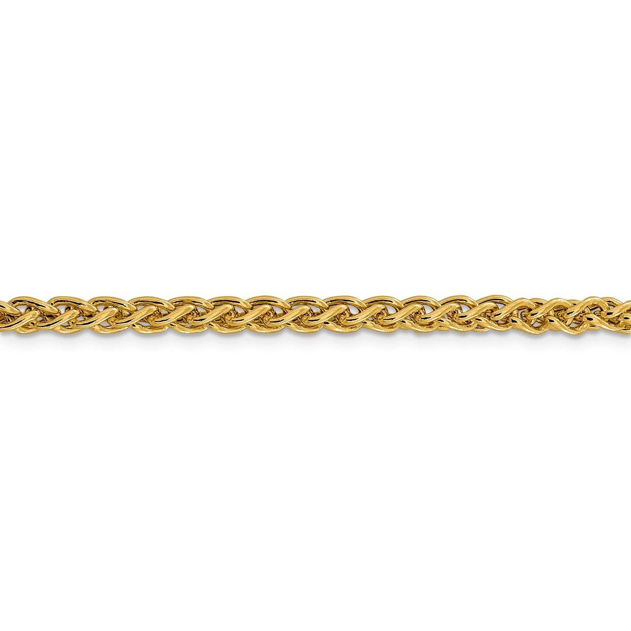 14k 4.15mm Semi-solid Wheat Chain-2