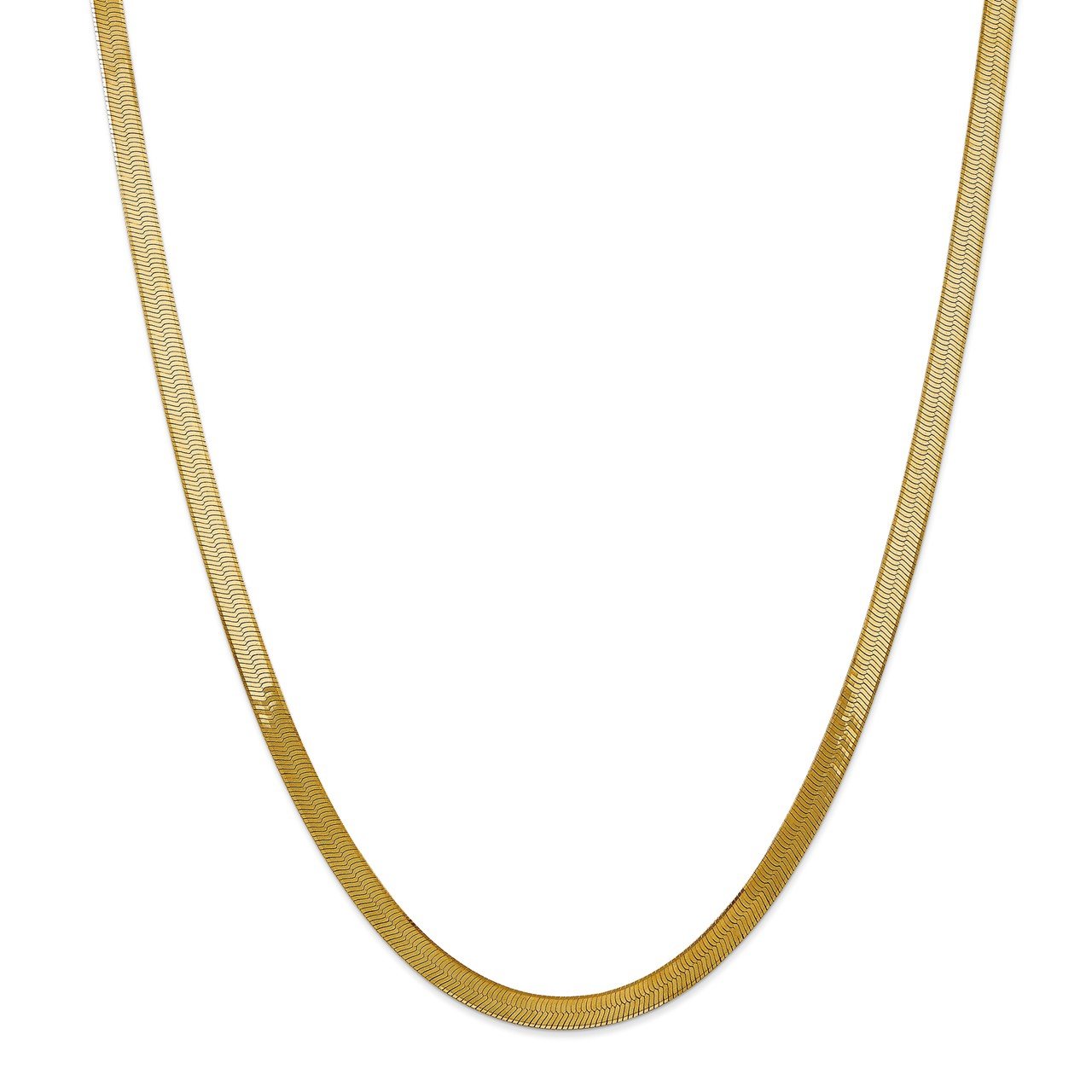 14k 5.mm Silky Herringbone Chain