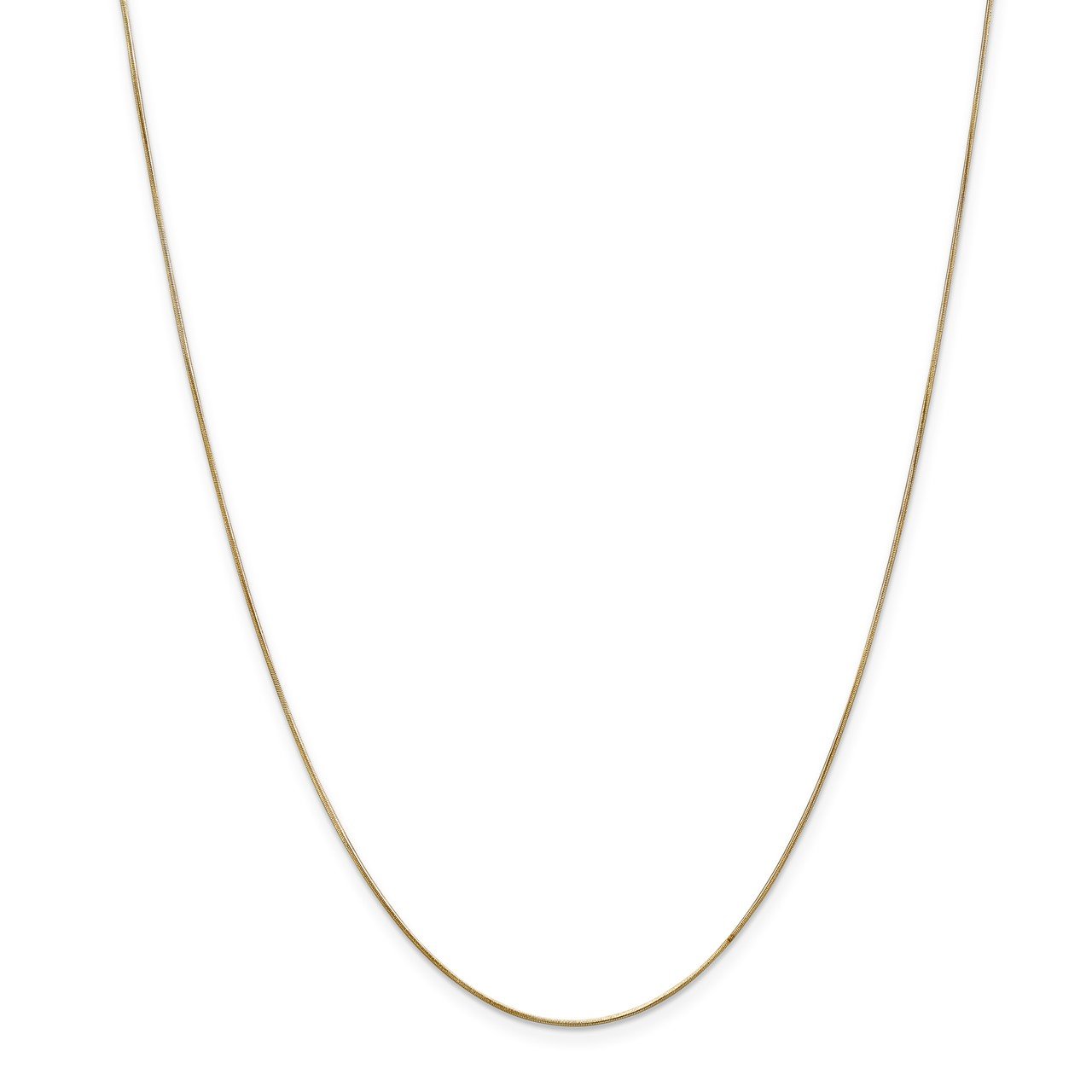 14k .65mm Round Snake Chain