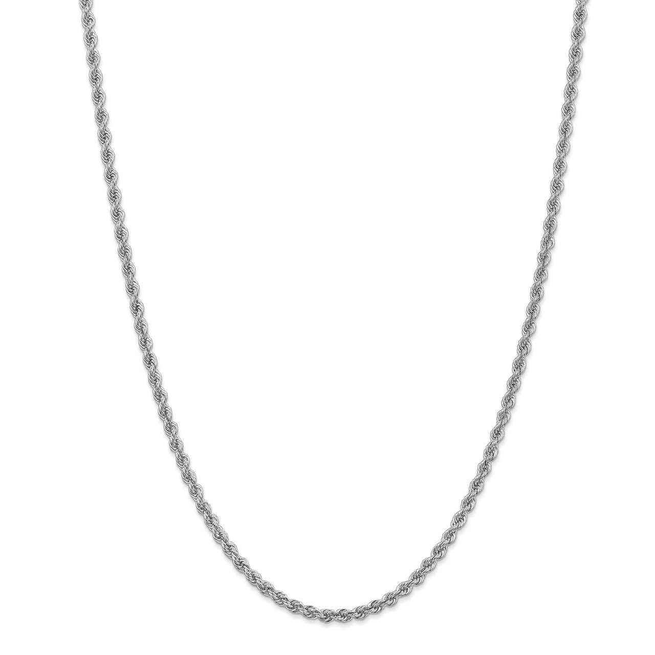 14k WG 3.0mm Regular Rope Chain