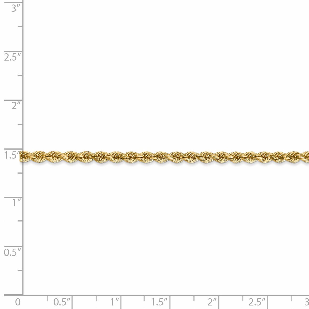 Leslie's 14K 2.75mm Solid Regular Rope Chain-4