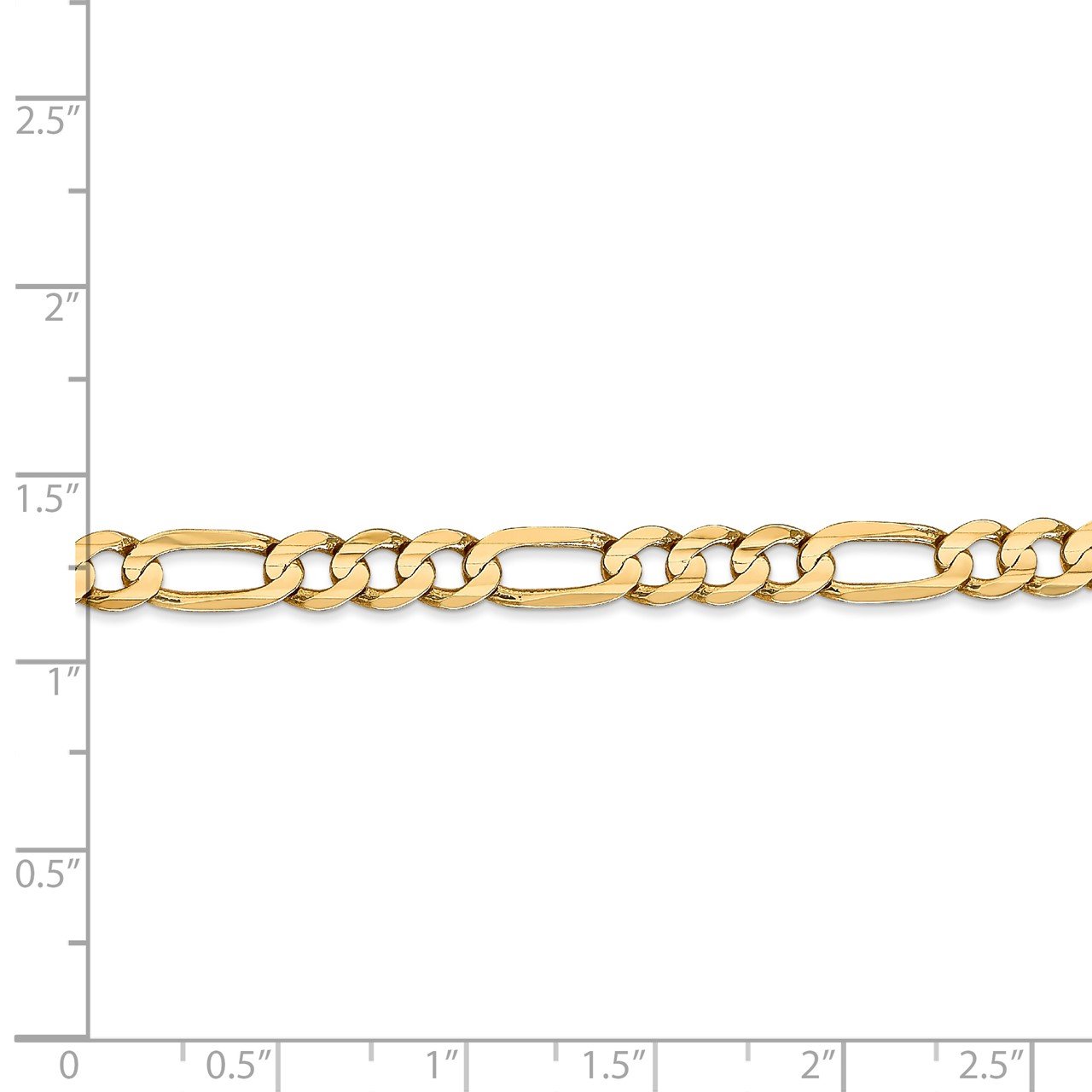14k 5.5mm Concave Open Figaro Chain-4