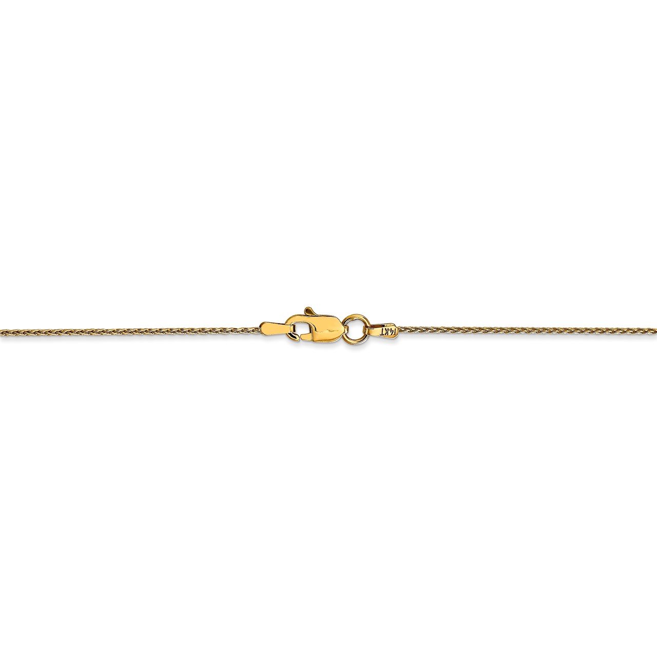 14k 1mm Parisian Wheat Chain-3
