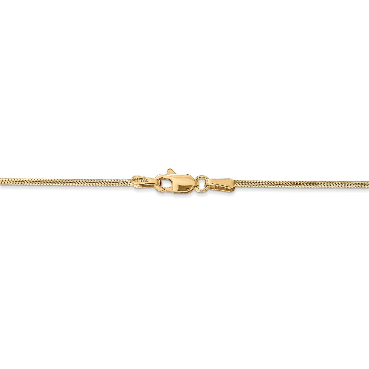 14k 1.4mm Round Snake Chain-3