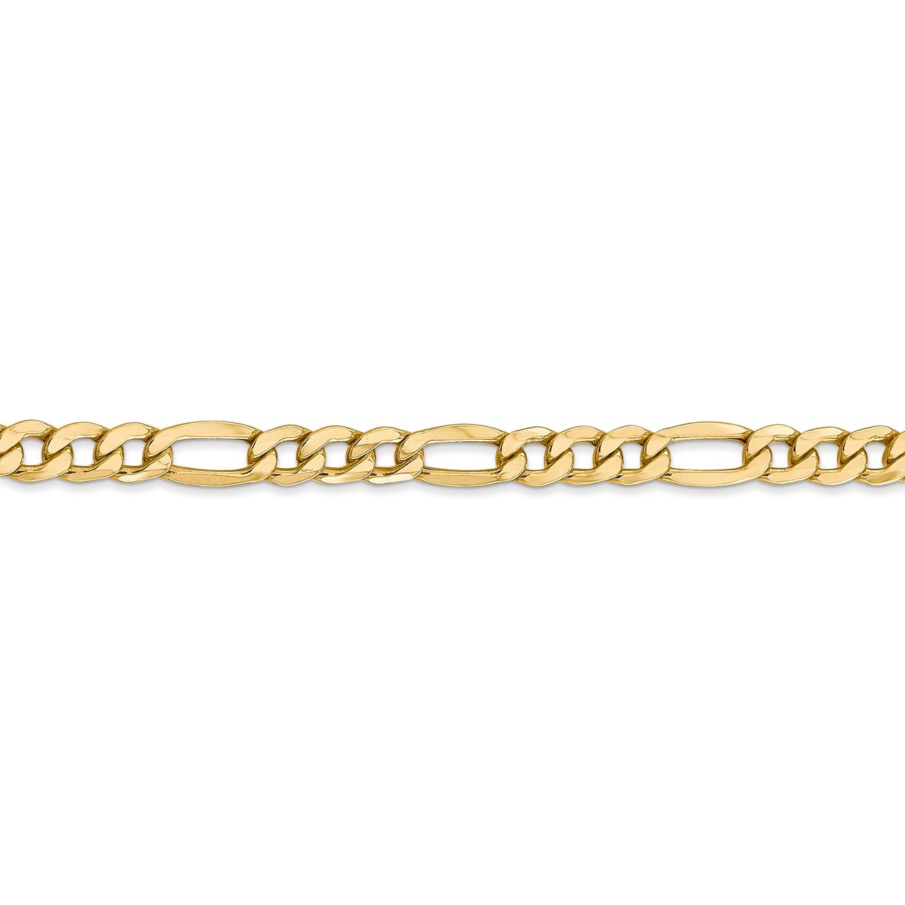 14k 5.75mm Semi-Solid Figaro Chain-2