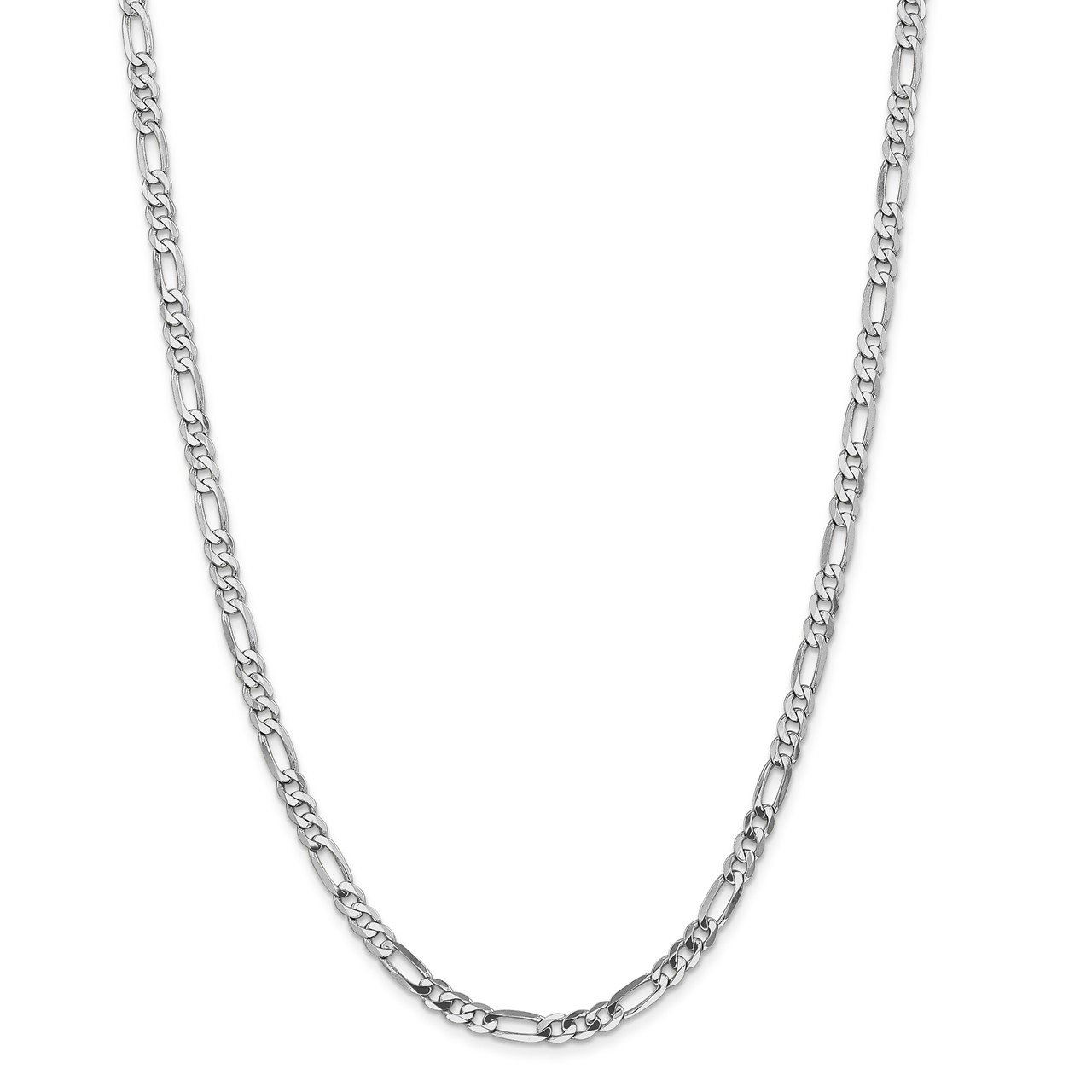 Leslie's 14K White Gold 5mm Flat Figaro Chain