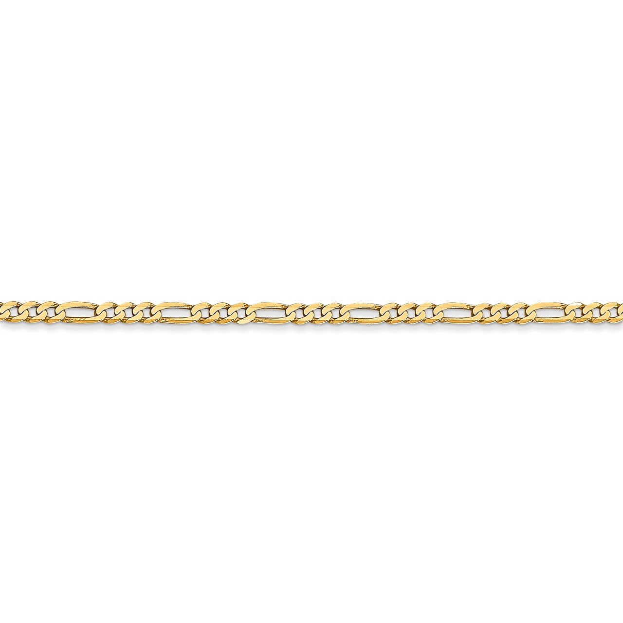 Leslie's 14K 2.25mm Flat Figaro Chain-2