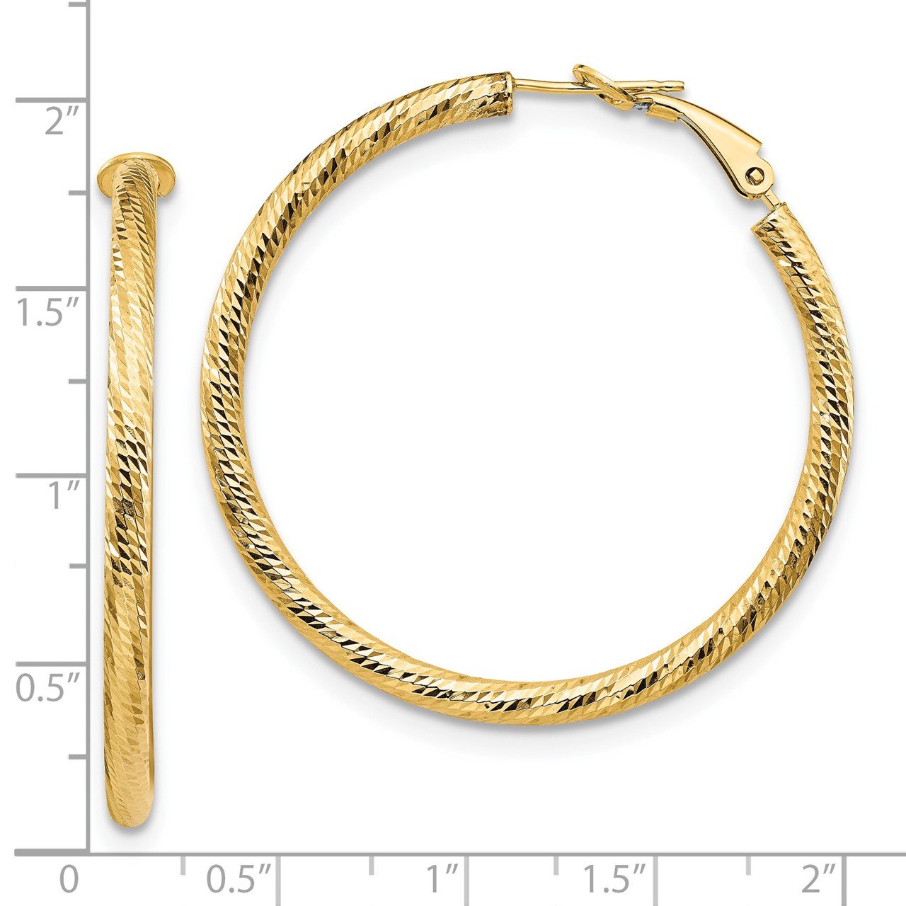 Omega back hoop earrings cheap