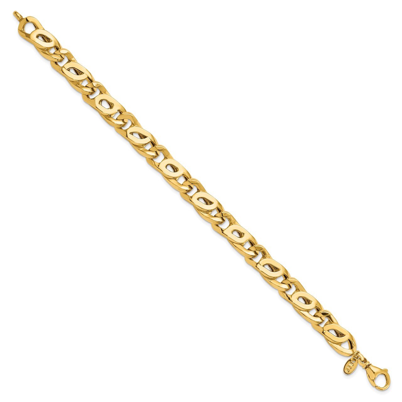 Leslie's 14K Men's Polished Link Bracelet-1
