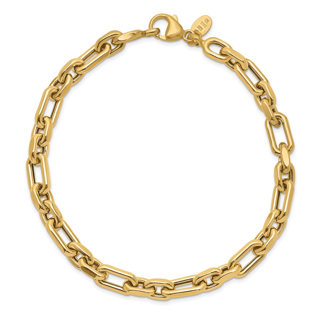 Leslie's 14k Polished Men's Fancy Link Bracelet-1
