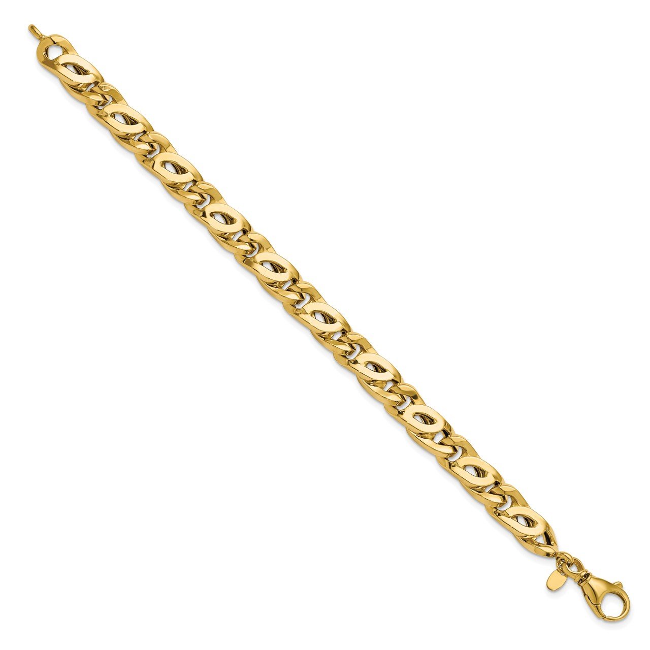 Leslie's 14k Men's Polished Fancy Link Bracelet-1