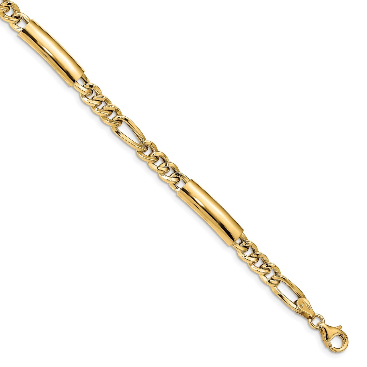 Leslie's 14k Men's Polished Fancy Link Bracelet