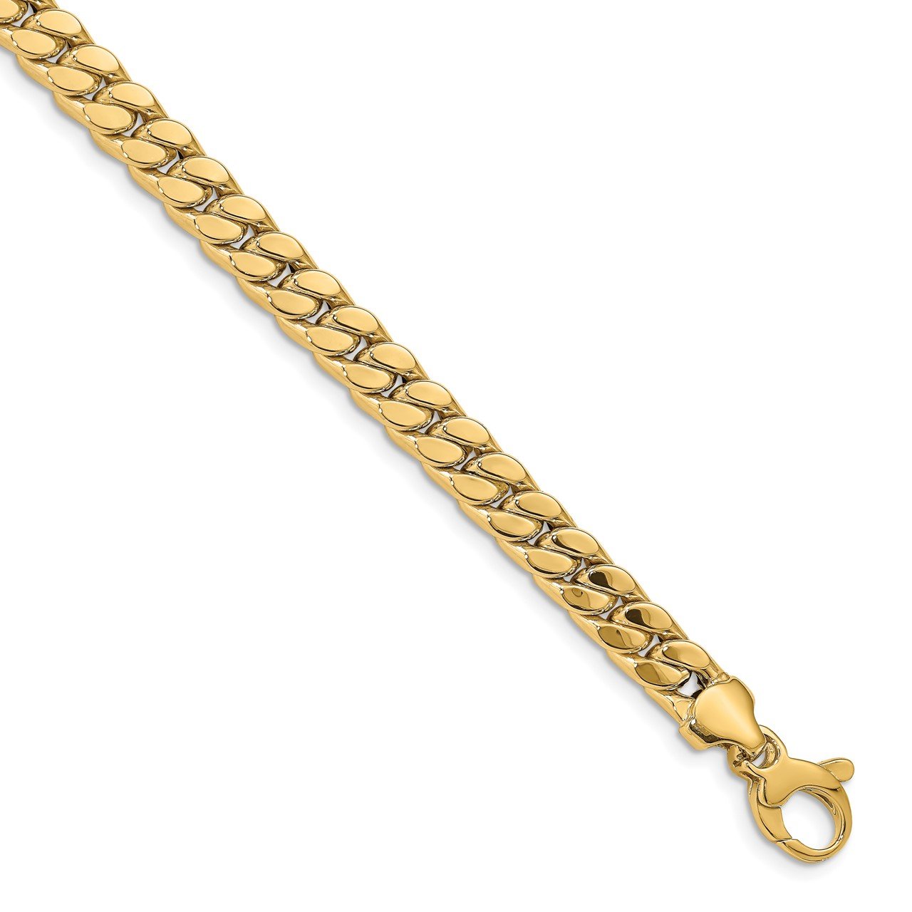 Leslie's 14k Men's Polished Curb Bracelet