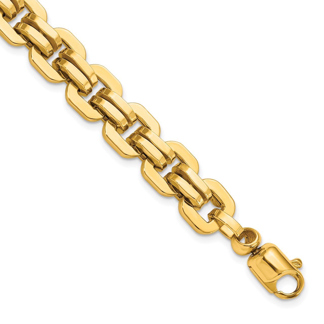 Leslie's 14K Men's Polished Fancy Link Bracelet