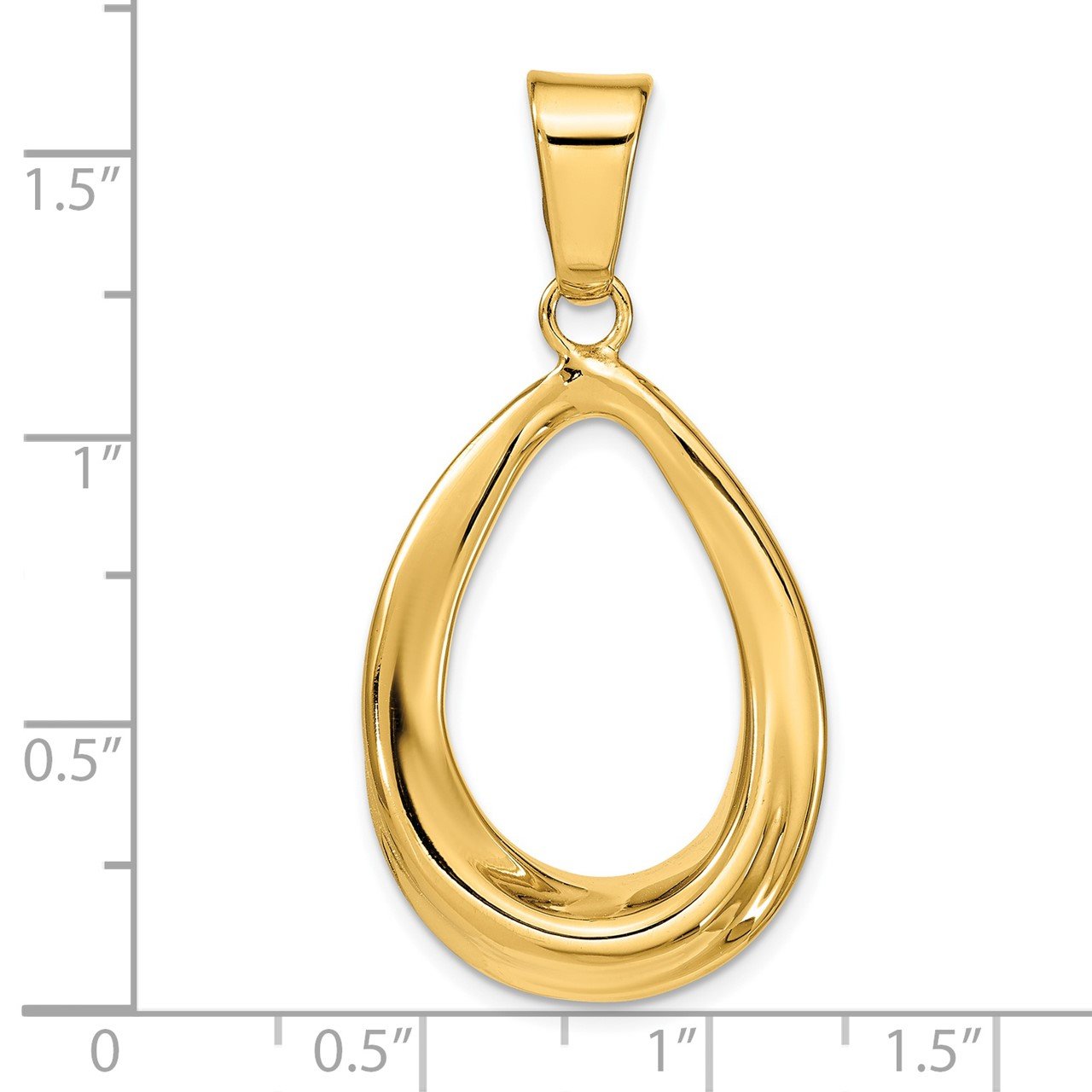 Leslie's 14k Polished Pendant-3