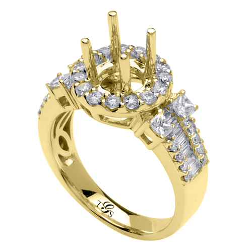 14K Gold Engagement Ring (Rose, White, Yellow)-2