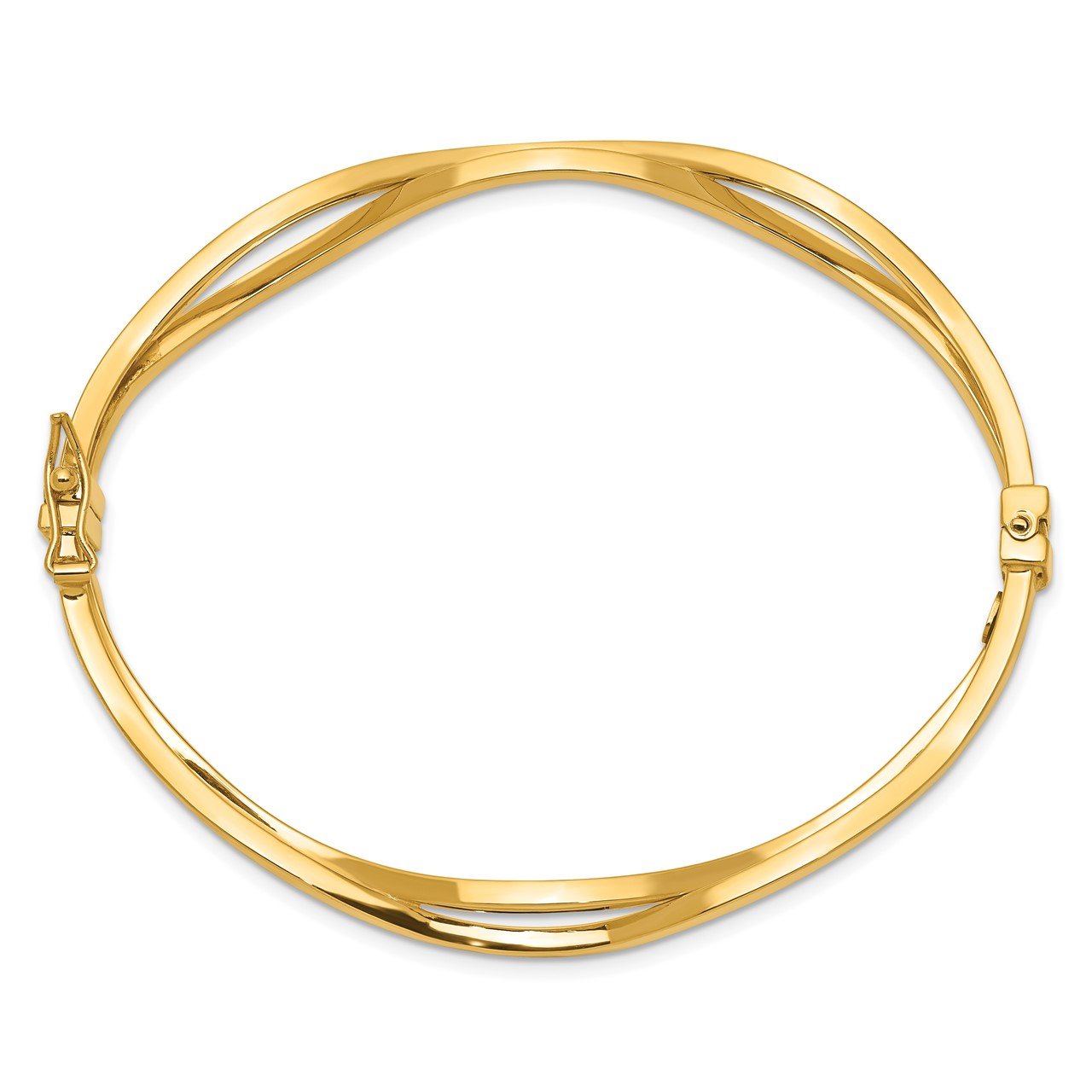 14K Yellow Gold Hinged Bangle-1