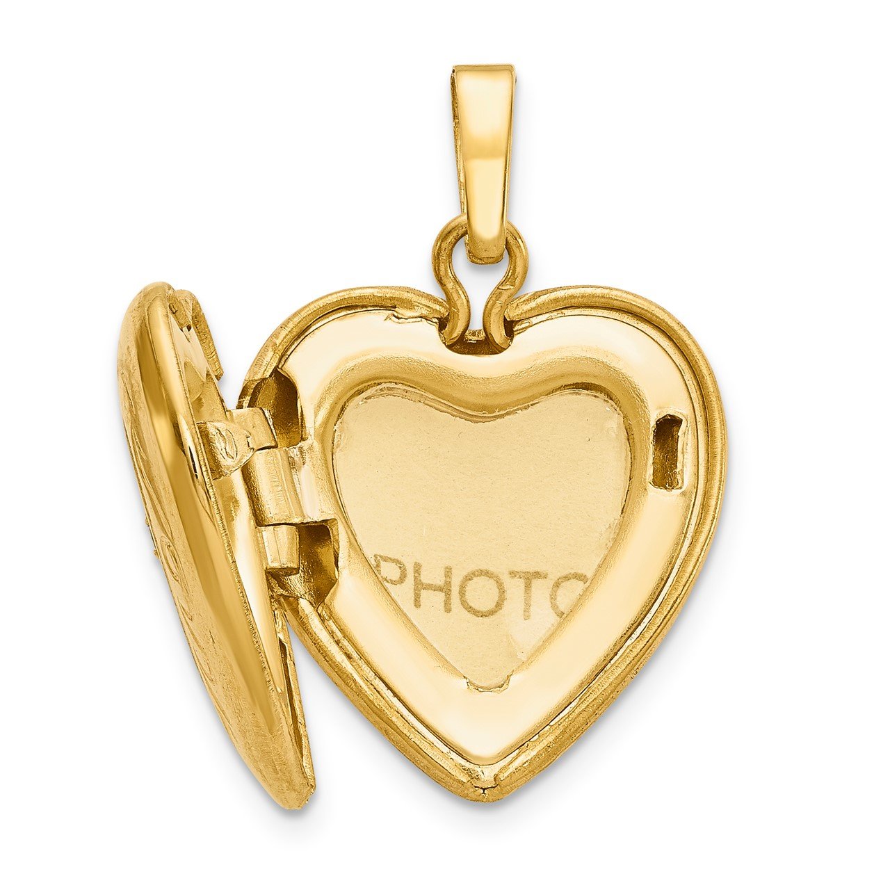 14K CZ HEART LOCKET-1