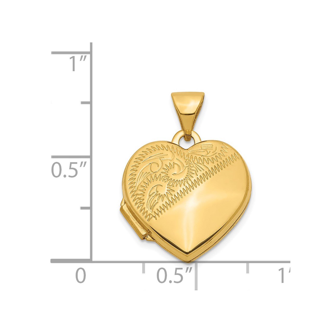 14k 15mm Heart Locket The Gold Store