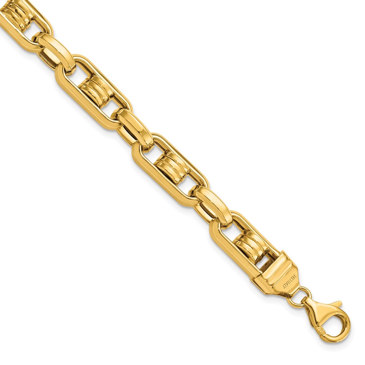 Leslie's 14K Men's Polished Link Bracelet