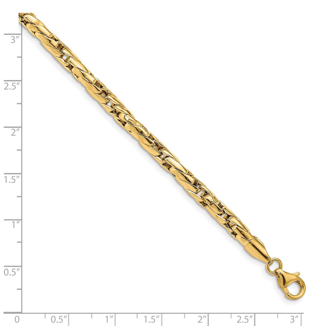 Leslie's 14k Polished Men's Fancy Link Bracelet-3