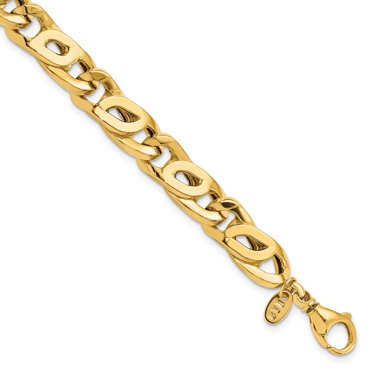 Leslie's 14K Men's Polished Link Bracelet