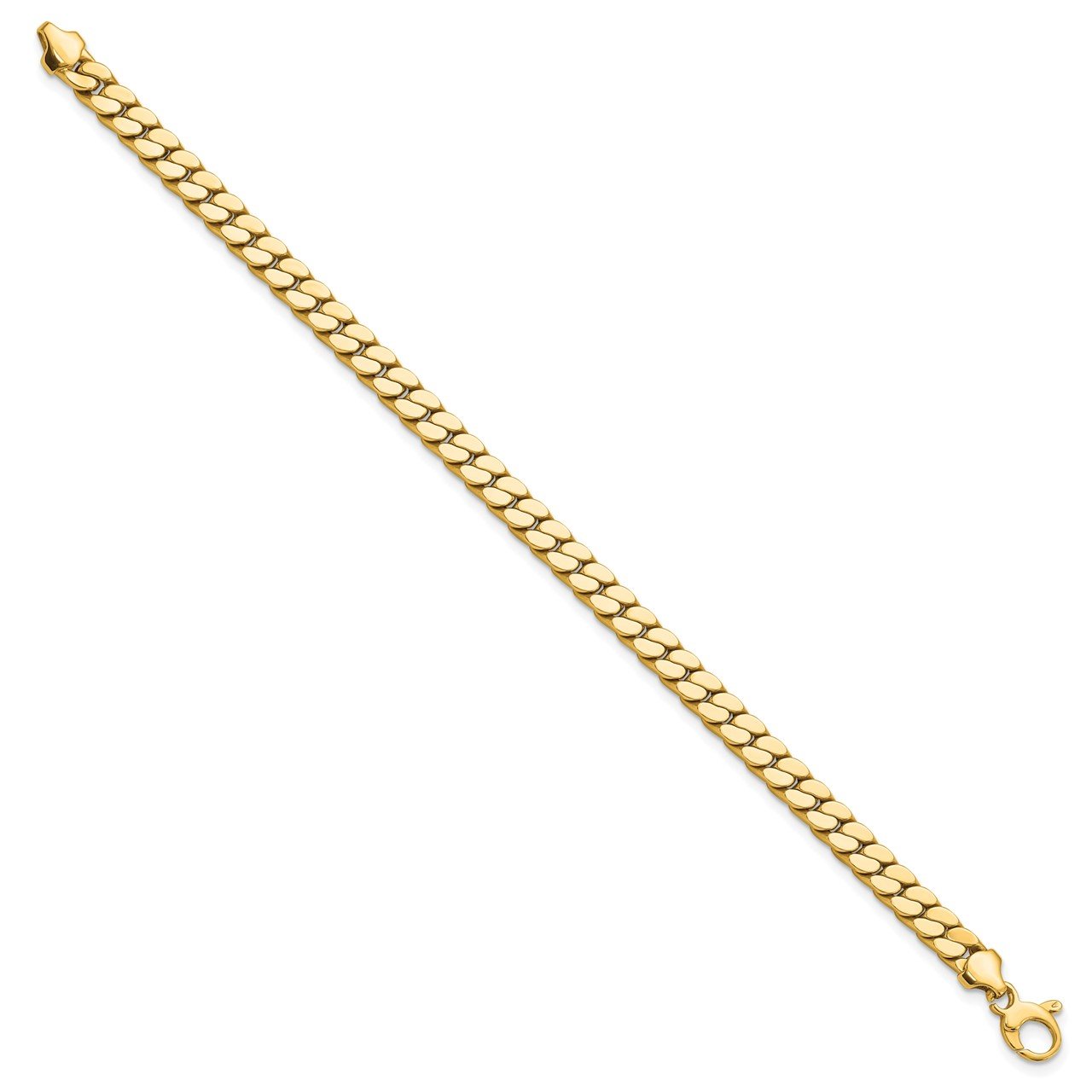 Leslie's 14K Men's Polished Fancy Link Bracelet-1