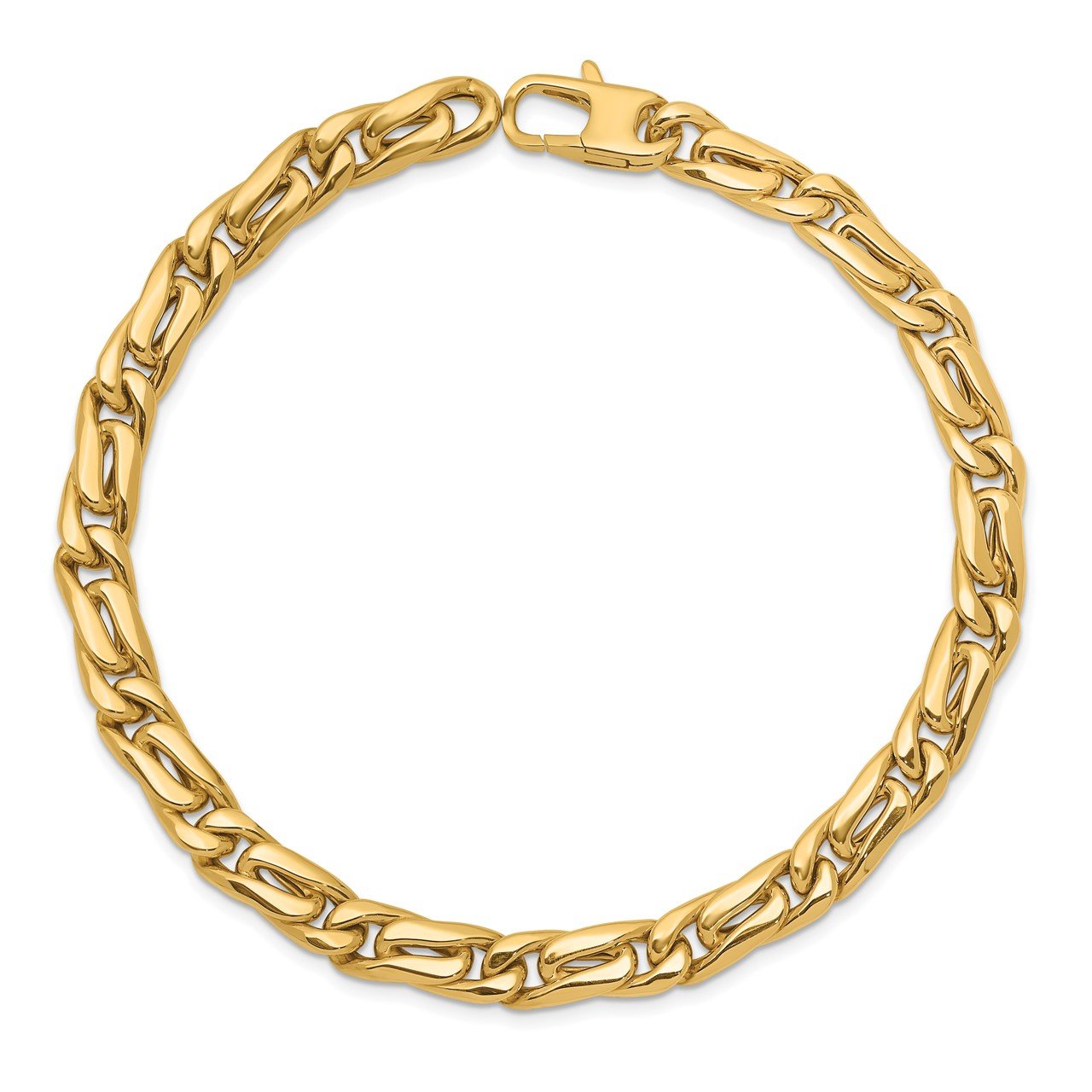 Leslie's 14k Men's Polished Link Bracelet-1