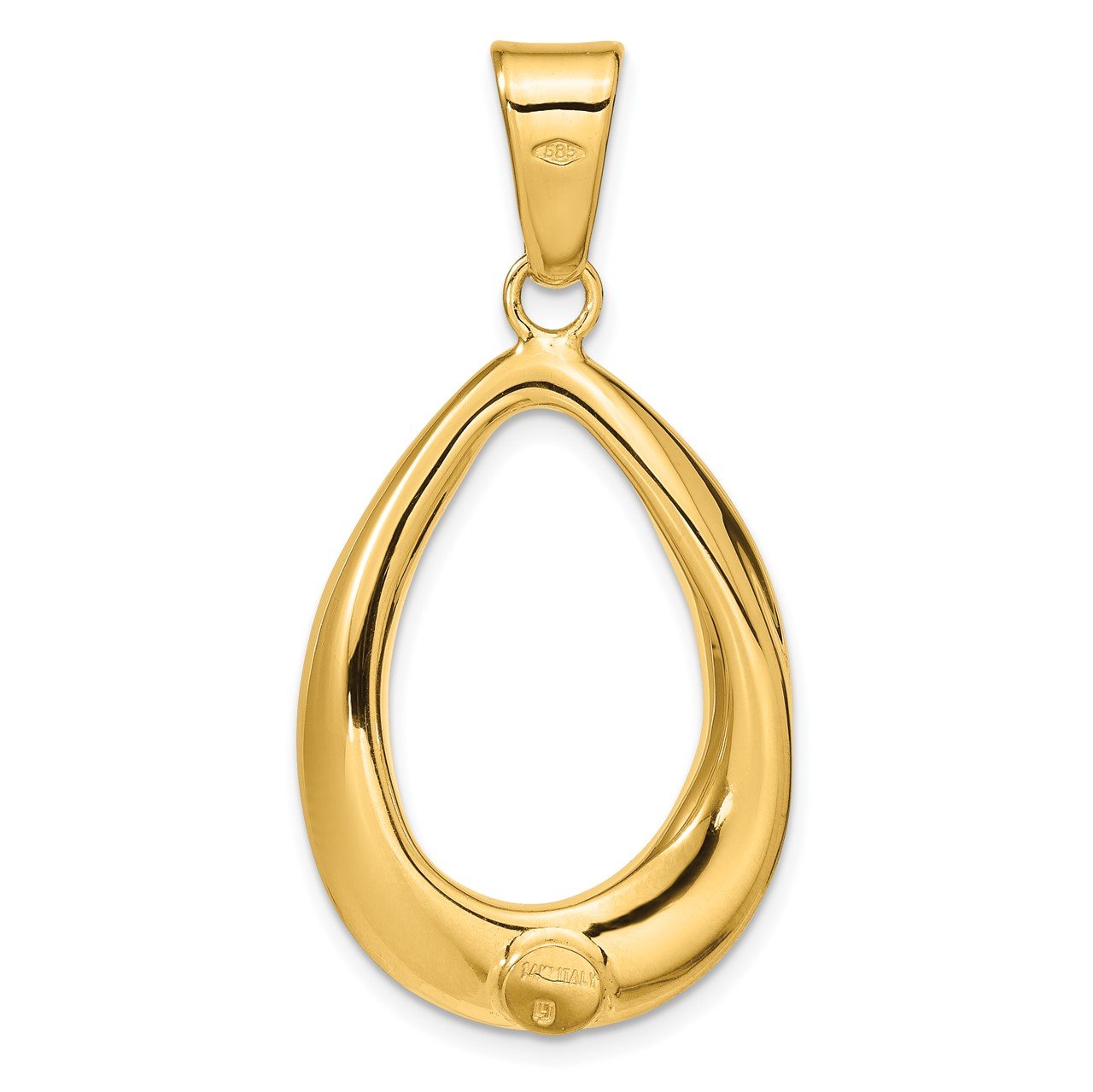 Leslie's 14k Polished Pendant-2