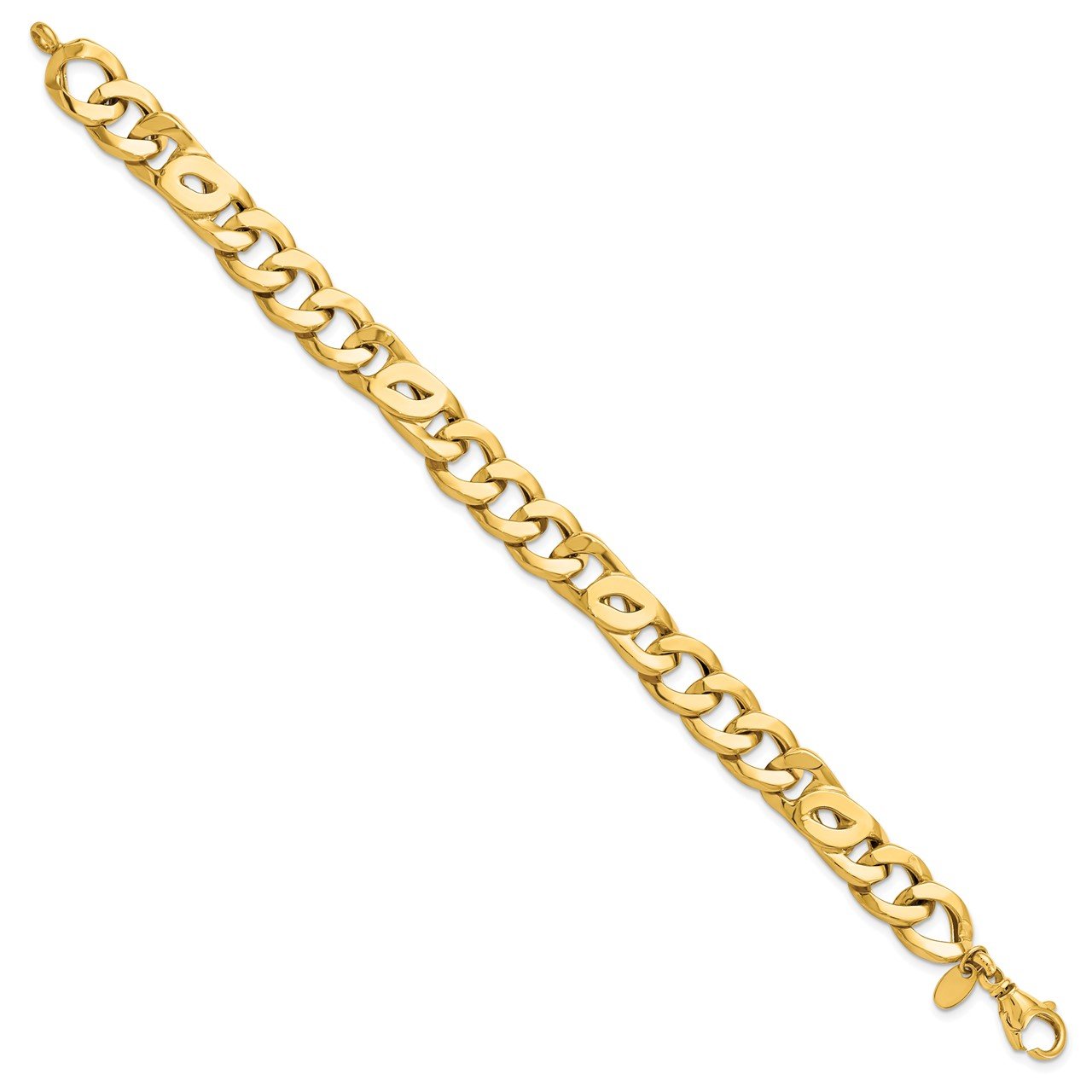 Leslie's 14K Men's Polished Link Bracelet-1