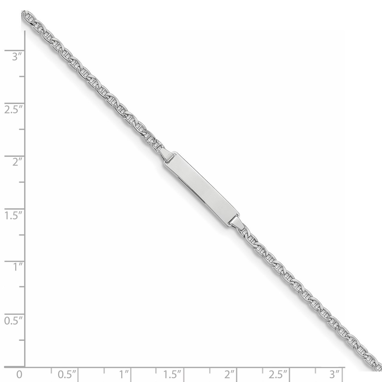 14k WG Semi-Solid Anchor Link ID Bracelet-2