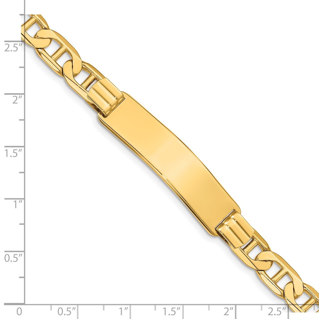 14k Anchor Link ID Bracelet-2