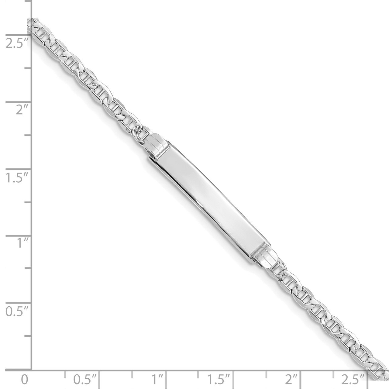 14k WG Semi-Solid Anchor Link ID Bracelet-2