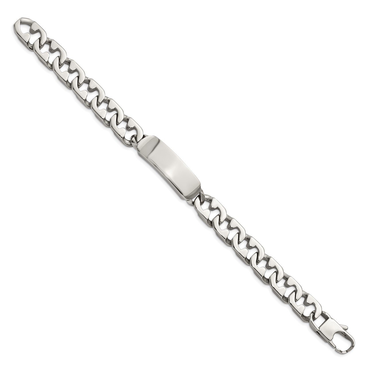 Stainless Steel Polished 8.5in ID Bracelet-2