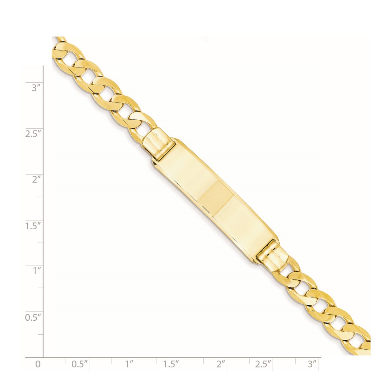 14k Curb ID Bracelet-3