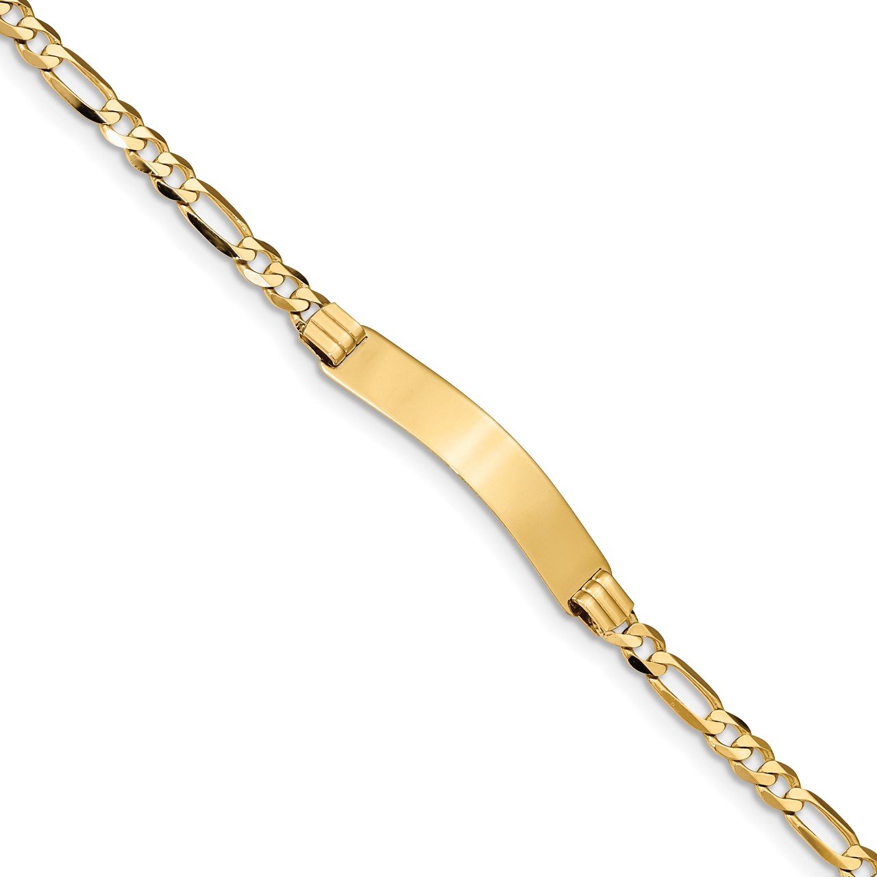 14k Figaro ID Bracelet The Gold Store