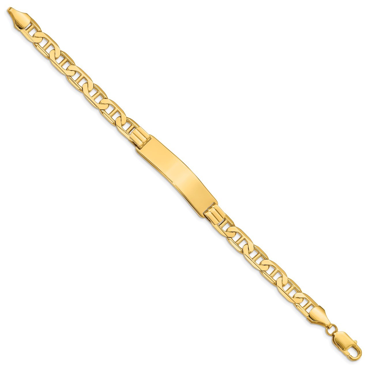 14k Anchor Link ID Bracelet-1