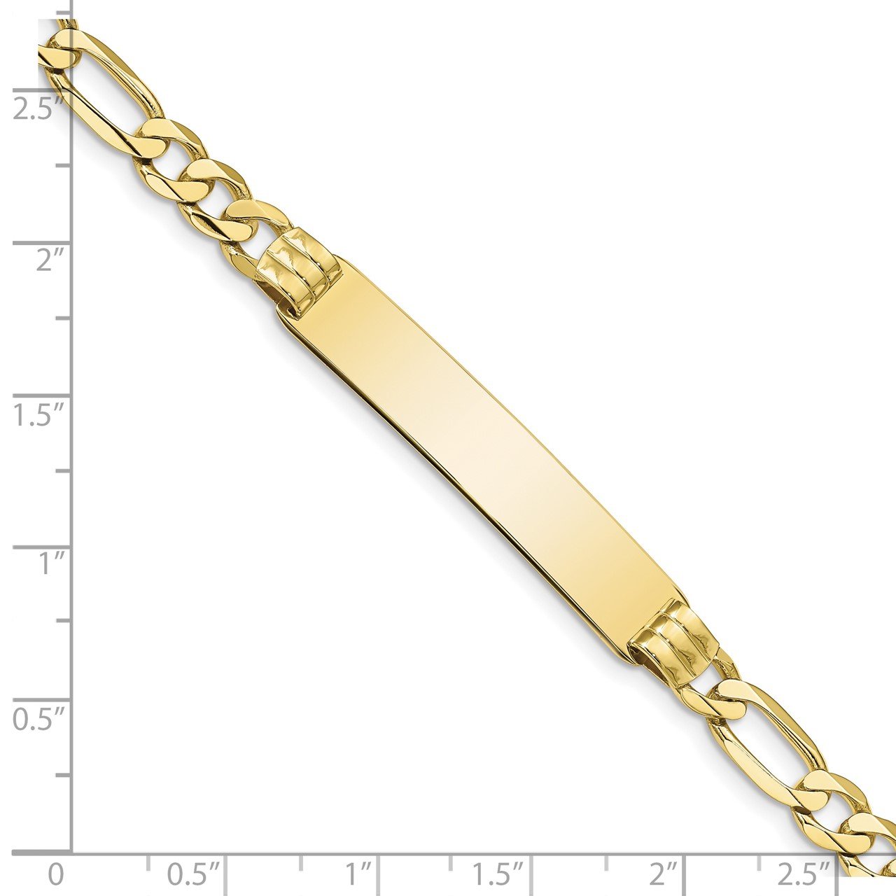 10k Figaro Link ID Bracelet-2