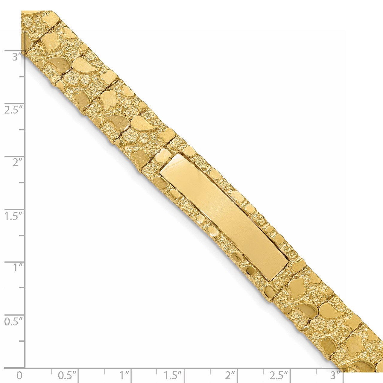 14k 12.0mm Nugget ID Bracelet-2