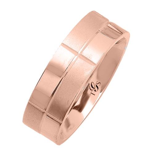 14k White / Yellow / Rose Gold Unisex Band-3