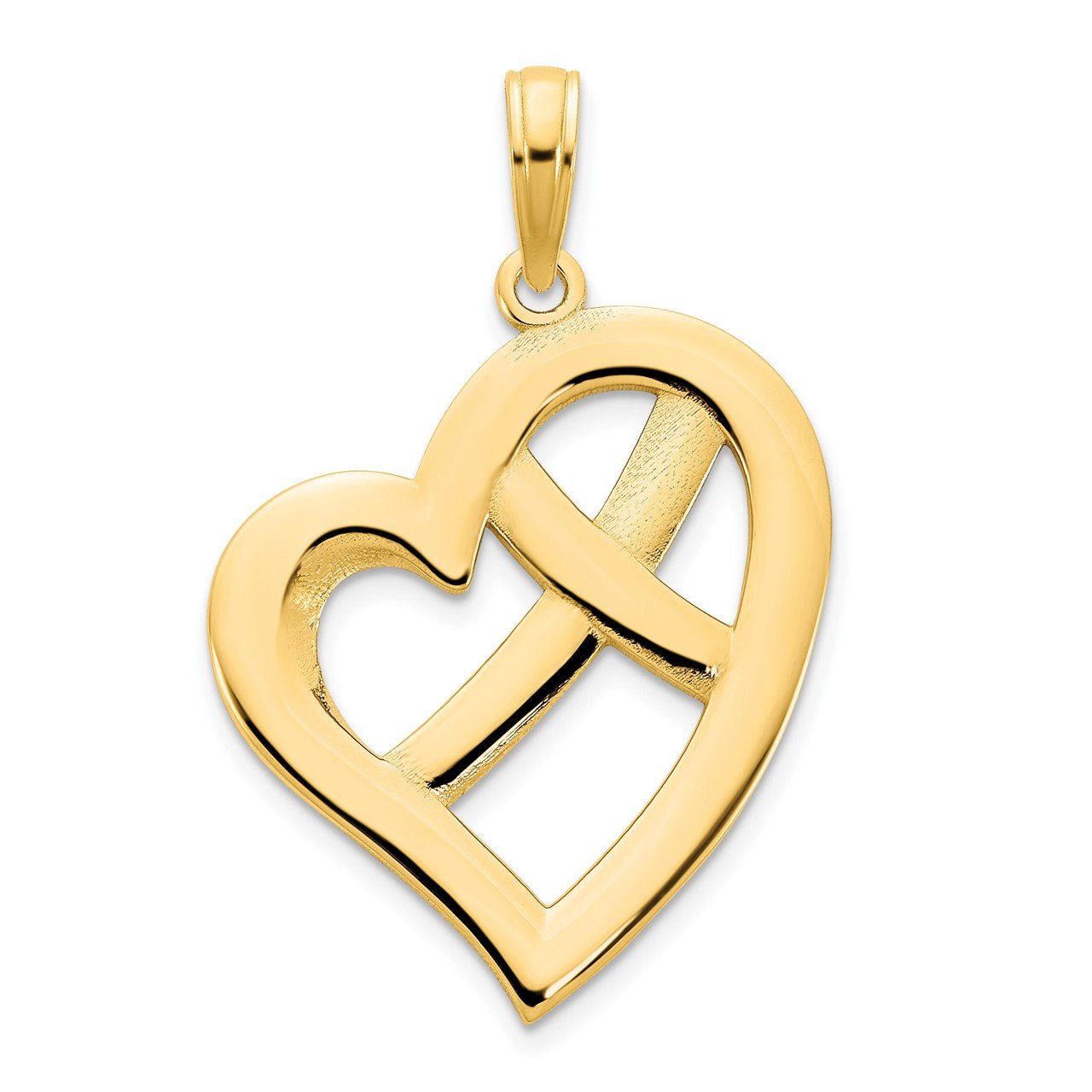 14k Fancy Heart Pendant