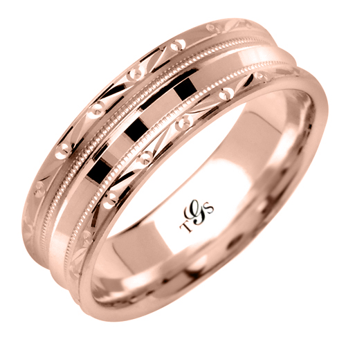 14k White / Yellow / Rose Gold Band-2